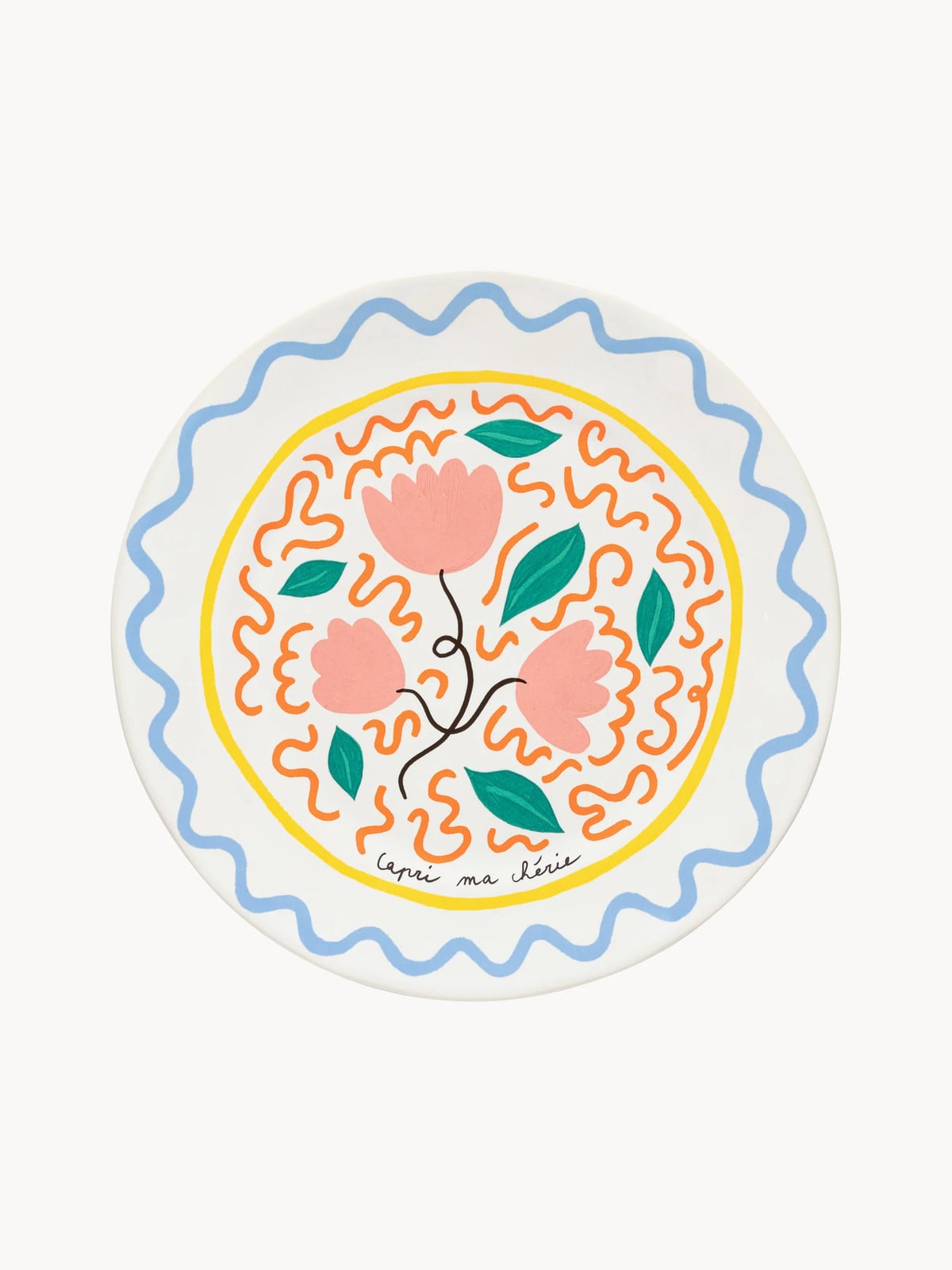 Costa Nova Summer Bliss dinerbord Capri, multicolor, Ø 27 cm