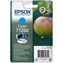 Epson Original T1292 Apfel Druckerpatrone cyan 474 Seiten 7ml (C13T12924012)