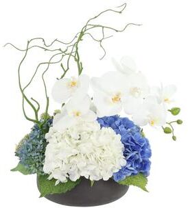 Creative Labs Modern Centerpiece with Orchids and Hydrangeas - 15