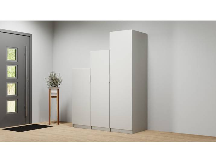 Treppenkleiderschrank nach Maß - Treppenschrank mit vielen Optionen Premium Dekore Grau