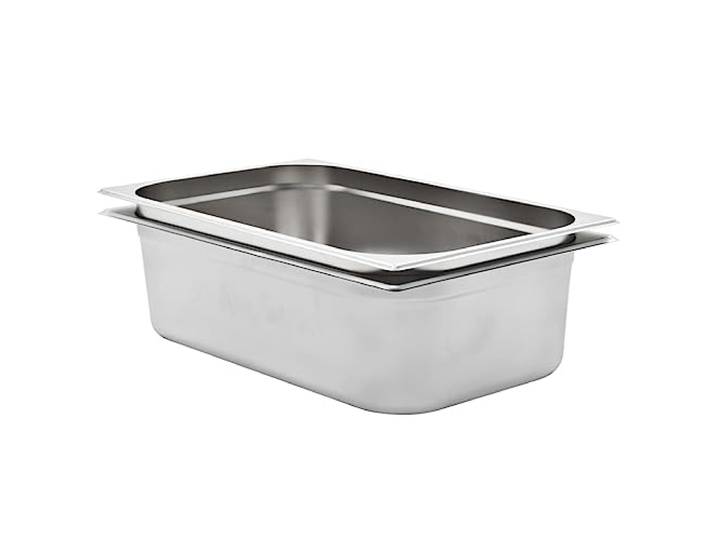 vidaXL Gastronormbakken 2 st GN 1/1 150 mm roestvrij staal