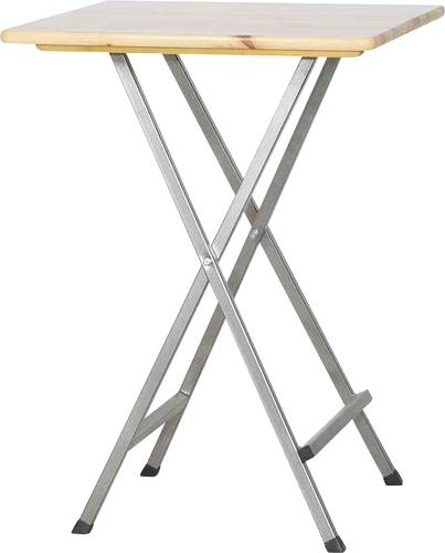 FUNSTAR 101735 Gartentisch Stahl, Kiefernholz Grau, Natur