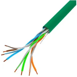 Lanberg UTP cable Cat.5e SOLID CCA LCU5-10CC-0305-G Green (U/UTP, CAT5e, 305 m), Netzwerkkabel