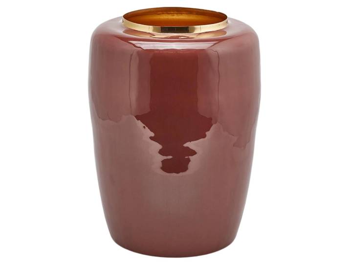 Vase Email Burgunder H: 43 cm Edg