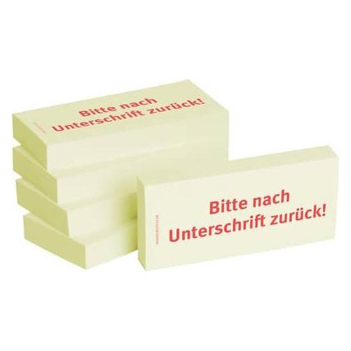 Bizstix Notiz 'Untersc.zurück' 75x35mm (75 x 35 mm) (1301010141)