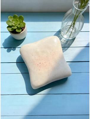 Uplift Treasures Super Soft Butter Toast Squishy Slow Rising Toy white