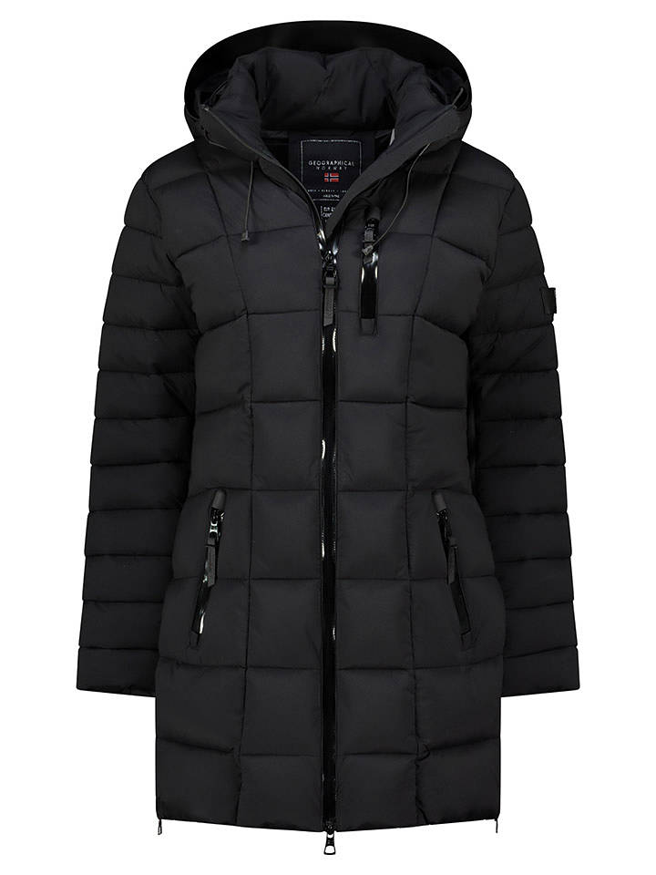 Geographical Norway Steppmantel "Bastia" in Schwarz - XL