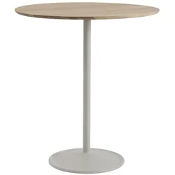 Muuto Soft Tisch, höhe 105 cm, eiche massiv / grau