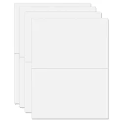 LUMA Einlegeblätter für Karten 23 cm  x 17.5 cm weiß