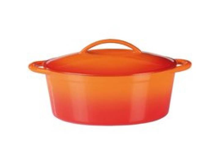 GSW Cocotte, braisière ou tajine en fonte (orange, 33 x 25 cm)