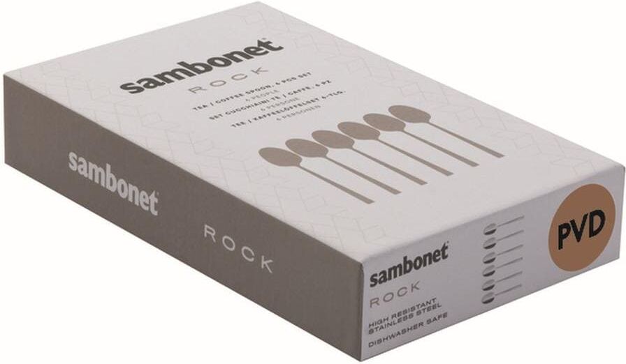Kaffeelöffel SAMBONET "Taste 6 Stück", gelb, L:11cm, Edelstahl, Esslöffel, Kaffeelöffel gelb 6 Stk.
