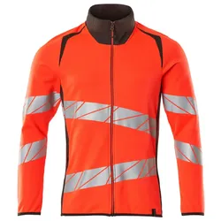 Warnschutz Sweatjacke "ACCELERATE SAFE" UV-Schutz - 4XL - rot/dunkelanthrazit