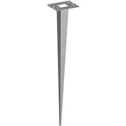ledscom.de Garten-Erdspieß, für PODEL, edelstahl, 40cm, 8 x 6,5cm