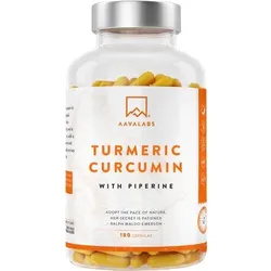 AAVALABS Curcumin+Piperin vegan Kapseln 180 St