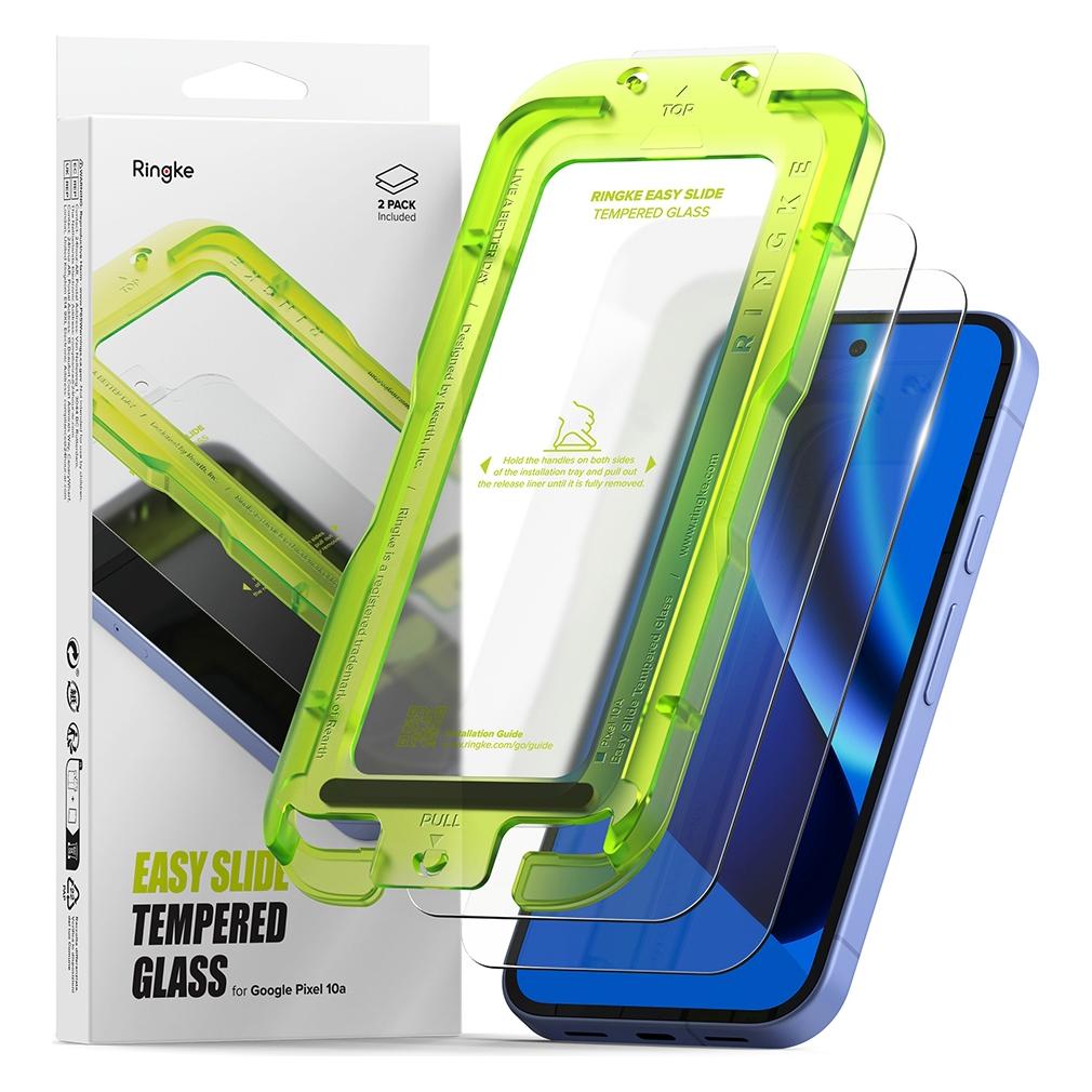 Ringke - Easy Slide Panzerglas (2er-Pack) - Google Pixel 10a - Klar (2 Stk., Google Pixel 10a) (72317937)