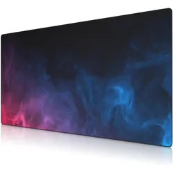 Titanwolf Gaming Mauspad, XXXL Speed Gaming Mausmatte, Mousepad Extragrosse Fläche von 1600 x 800mm, Smoke (XXL), Mausmatte, Mehrfarbig, Blau, Rot, Schwarz