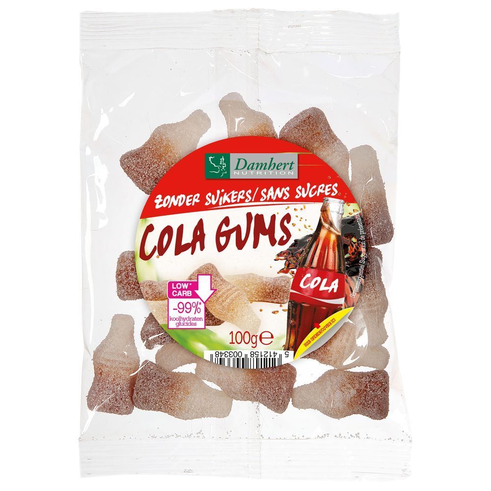 Damhert Colaflesjes Zonder Suiker 100 g Bonbons