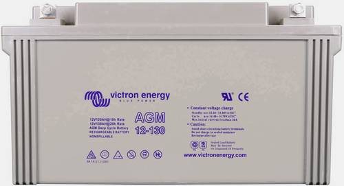 Victron Energy Deep Cycle BAT412121084 Bleiakku 12V 130Ah Blei-Vlies (AGM) (B x H x T) 176 x 410 x 227mm