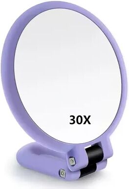 Fusion Finds Adjustable Travel Makeup Mirror With Magnification Dual Sided Handheld Vanity Mirror purple