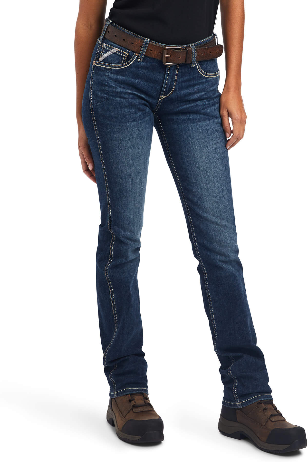 Women's Rebar Riveter Straight Jeans in Atlanta, Size: 16W Regular by Ariat