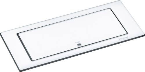 EVOline 1592.7100.2200 Einbau-Steckdosenleiste Glas matt Schutzkontakt 1St.