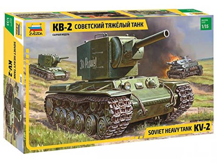 Zvezda 500783608-1:35 WWII Russische tank KV-2 Gigant