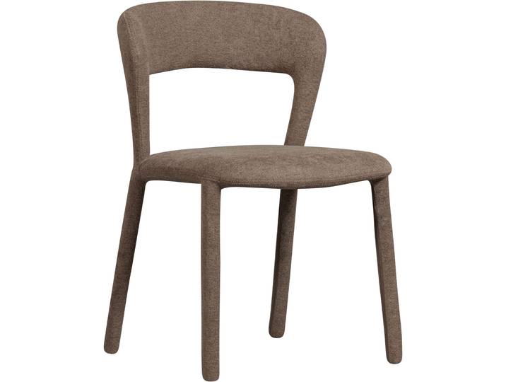 Esszimmerstuhl WOOOD Noble mit Bezug und vollgepolstertem Gestell B 51 x T 56 x H 76 cm , grau (taupe, taupe), B:51cm H:76cm T:56cm, Stühle, Esszimmerstuhl, (Set, 2 St) Webstoff, Tragkraft 120 kg, Hohe Verschleissfestigkeit