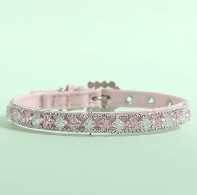 Inspire Picks Luxury Pearl Pet Necklace Collar With Rhinestone Accents For Cats & Small Dogs 3 s neck 20 26cm