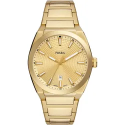 Fossil Quarz / 3 Zeiger Datum Everett FS5965 - goldfarben - 42mm