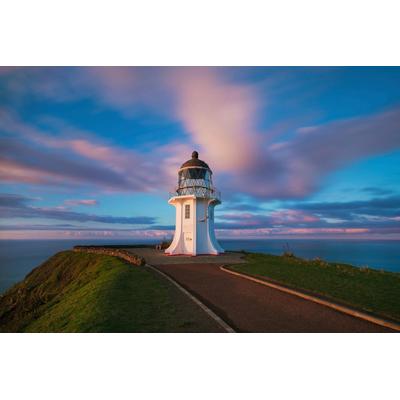 Fototapete PAPERMOON "Leuchtturm", bunt, B:3,5m L:2,6m, Vlies, Tapeten