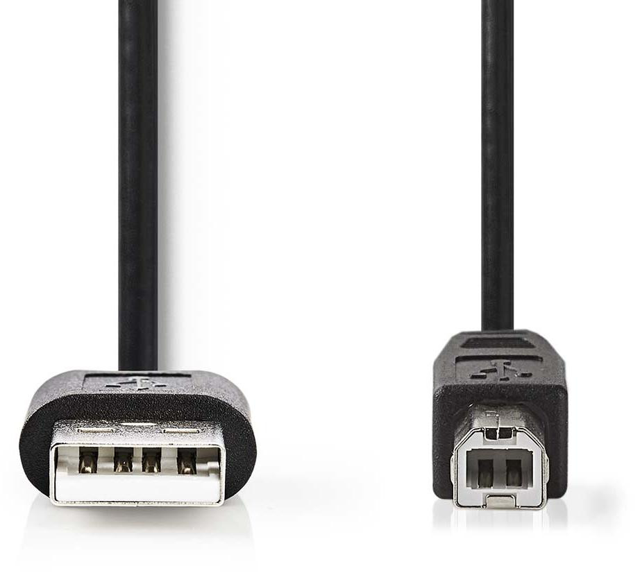 Nedis CCGL60101BK30 USB 2.0 Kabel, USB A naar USB B, 3 meter, zwart