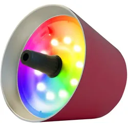 LED-Tischleuchte Top 2.0 sompex bordeaux rot, Designer Lexis Kraft