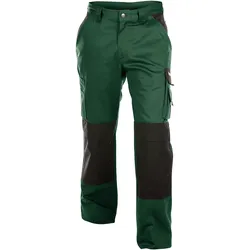 DASSY® Boston 245 gr. Zweifarbige Bundhose mit Kniepolstertaschen - flaschengrün/schwarz - 44