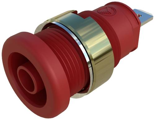 Hirschmann Test & Measurement SEB 2610 F4,8 Ni rot Sicherheits-Einbaubuchse Rot 1St.
