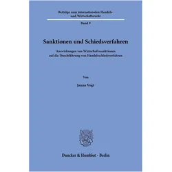 Vogt:Sanktionen und Schiedsverfahren, Fachbücher von Janna Vogt