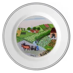 Villeroy & Boch Brotteller Feldarbeit Design Naif, Teller, Mehrfarbig