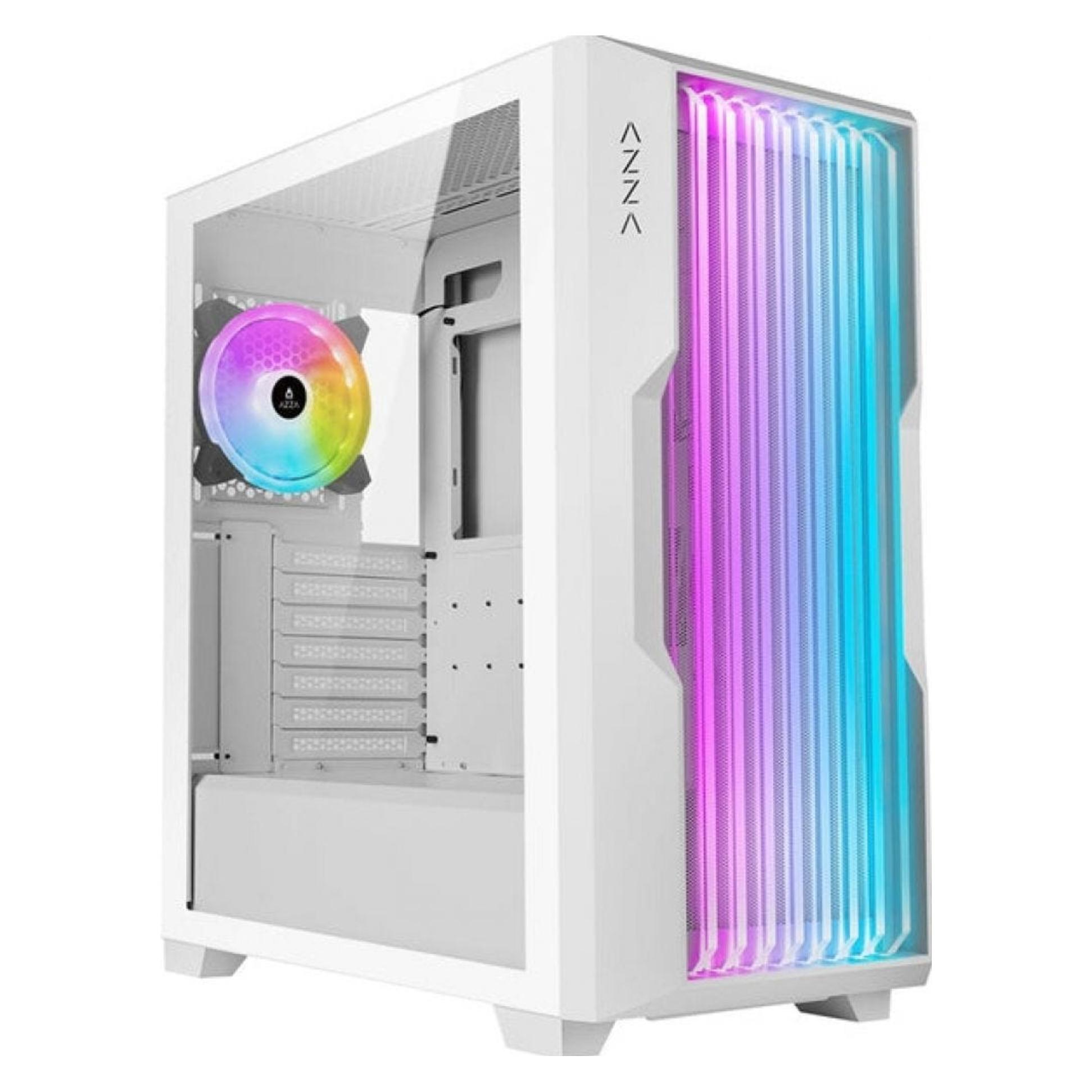 Azza Guardian 520WG GAMING Miditower Weiss RGB Glassgitter retail (ATX, ITX, mATX) (CSAZ-520WG)