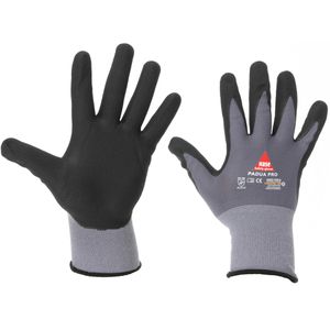 Hase Arbeitshandschuhe Padua Pro, 508690, Nitril-Beschichtung, grau, Größe 10 / XL, 10 Paar