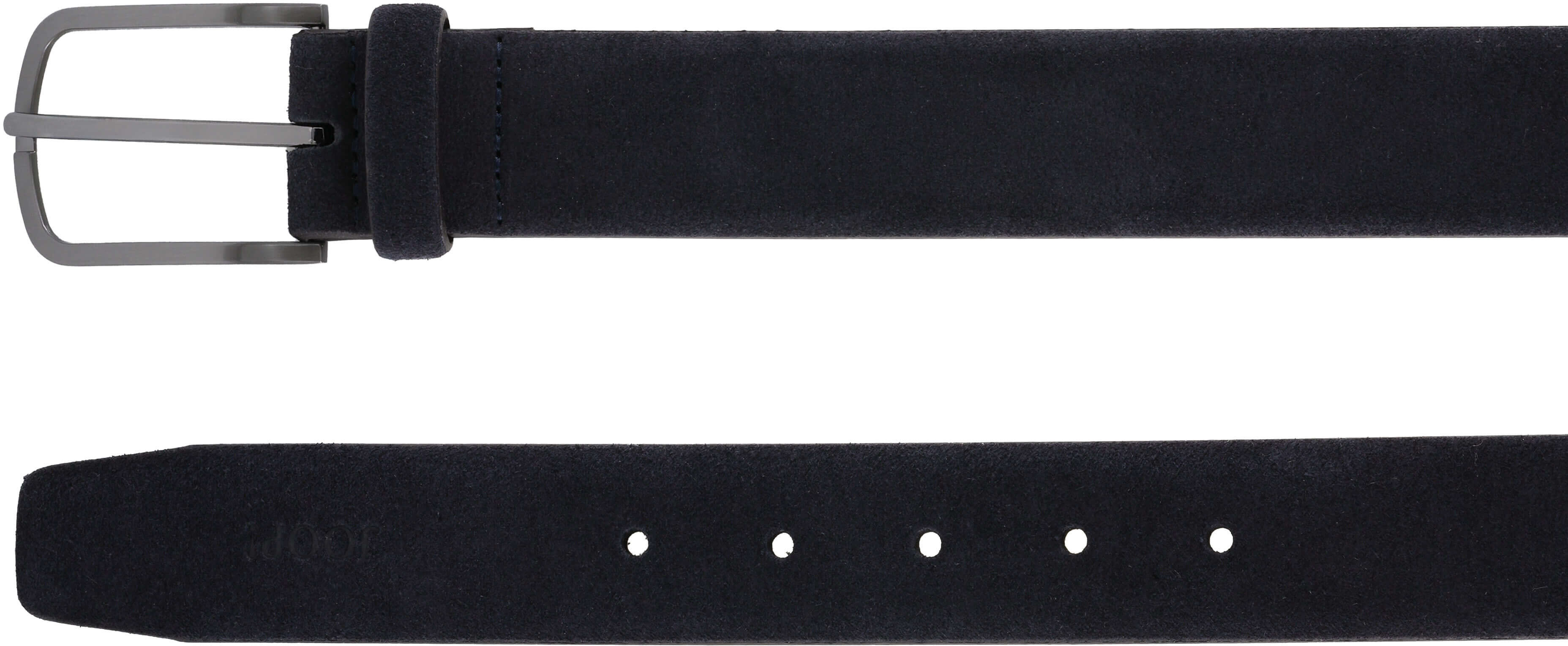 Joop! Ledergürtel JOOP, Herren, Gr. 115, schwarzblau, Rindsleder, Gürtel Ledergürtel schwarzblau 115