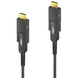 Purelink FiberX Serie - Micro HDMI/HDMI 4K Glasfaser Verlängerung - 7,5m (7.50 m), Videokabel, Schwarz