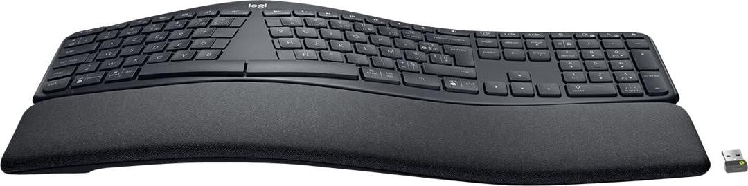 Logitech ERGO K860 Draadloos Toetsenbord Bluetooth LE AZERTY Frans Grijs