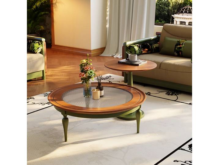 Tables basses Vintage du milieu du siècle rondes Glamour rétro Tables basses modernes Table De Luxe classique Basse De Luxe meubles pour la maison
