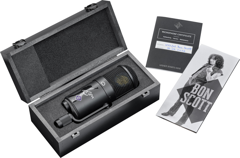 Neumann U47 fet Bon Scott Edition nero opaco