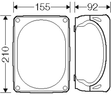 Hensel Boîtier de dérivation câble jusqu’à 16 mm² DK 1600 G (62000012)