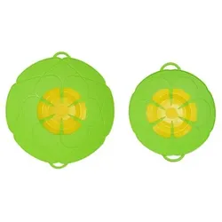 KOCHBLUME® Überkochstopp Größe S Ø 14-18cm & Größe L Ø 14-24cm 2tlg.