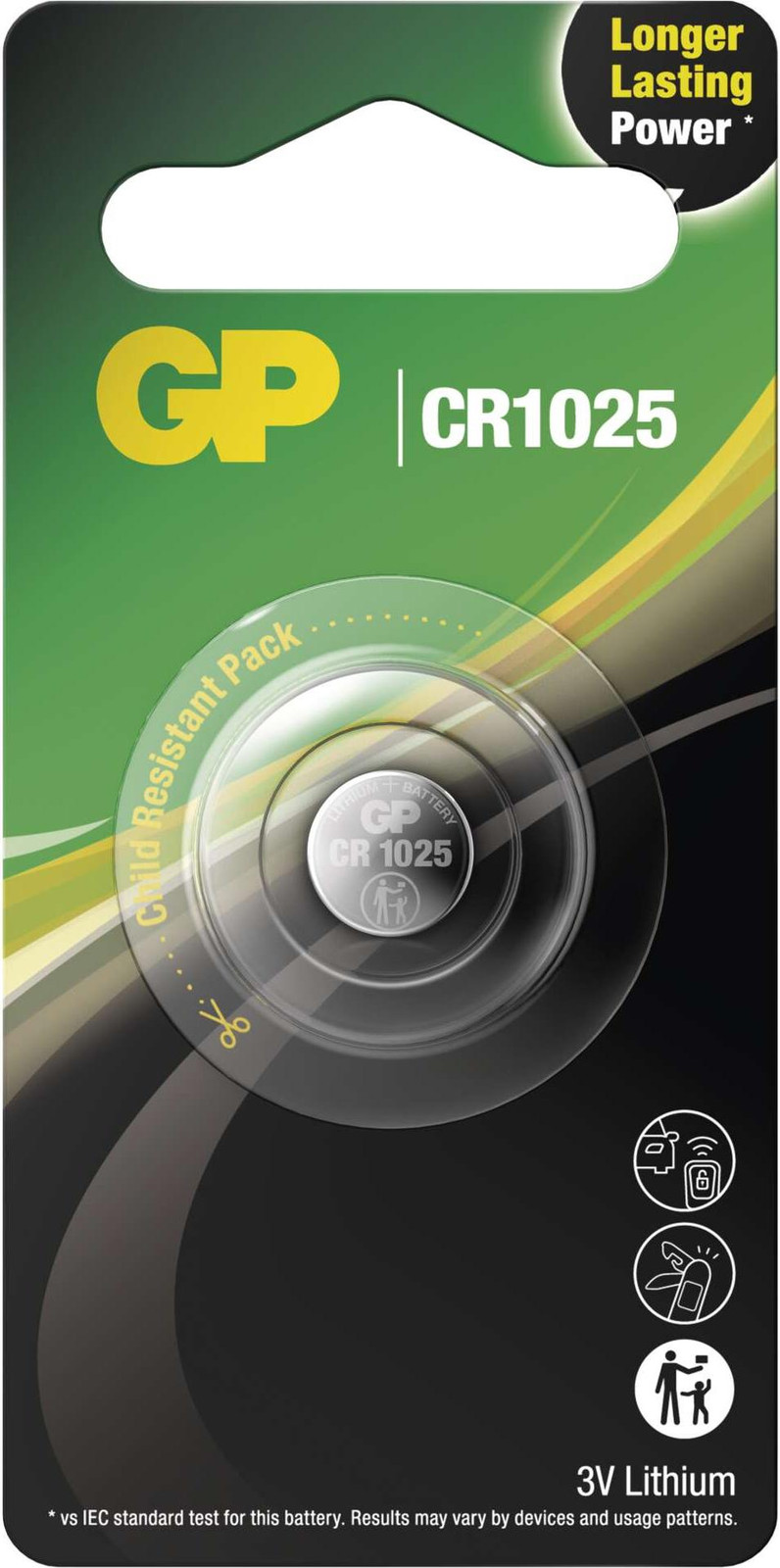 GP Knopfzelle CR21025 3,0 V