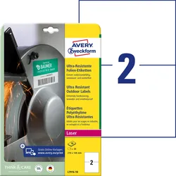 AVERY Zweckform resistente Folienetiketten 210,0 x 148,0 mm