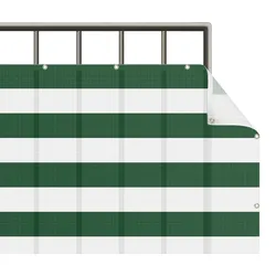 BALKON SICHTSCHUTZ Querstreifen in Waldgrün 700/75 cm