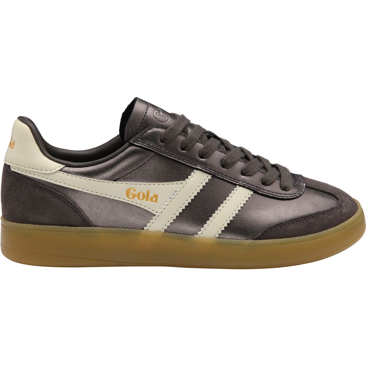 Gola Viper Metallic Sneaker Women pewter/off white/gum (DJ) 42 CLB783-DJ-42-pewteroffwhitegum