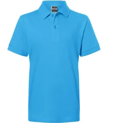 Kinder Polo-Shirt "JN070K" - M - aqua